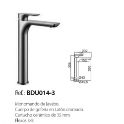 GRIFO ALTO LAVABO SERIE...