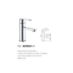 GRIFO BIDÉ SERIE ROMA IMX